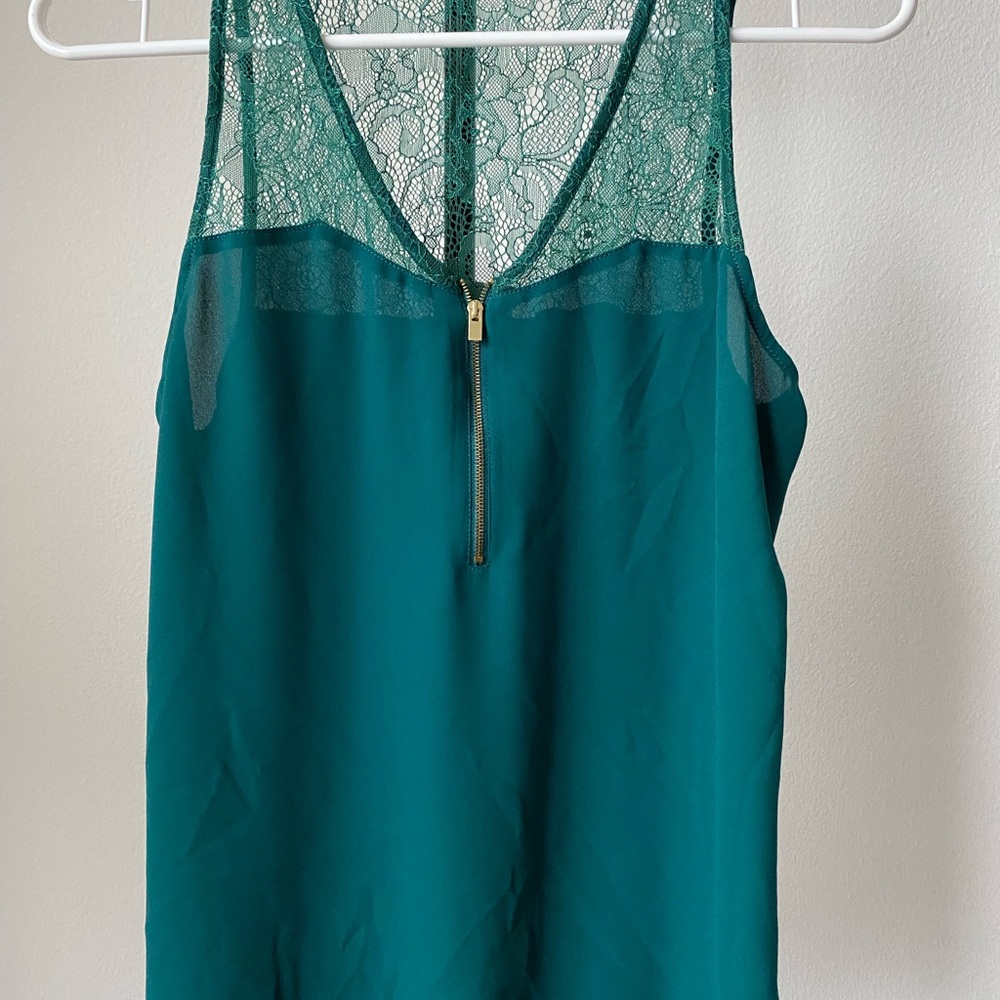 Express Green Sleeveless Tank Top